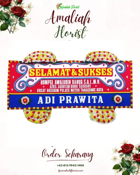 Papan Bunga Ucapan Selamat Tembongwah